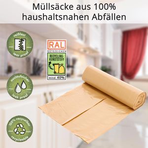 Produktbild für Müllsäcke Papstar Waste-To-Waste, 240 Liter