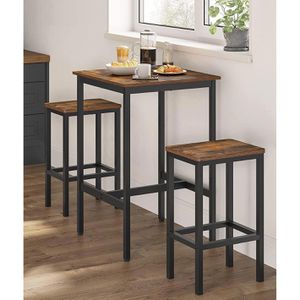 Produktbild für Bartisch Vasagle LBT017B01, vintage braun