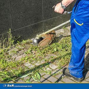 Produktbild für Drahtbürste S&amp;R 135.150.101, Unkrautbürste Ø 150mm