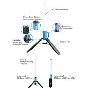 Produktbild für Baustrahler Ledino Rath, LED, Netzbetrieb mit 5 m Kabel