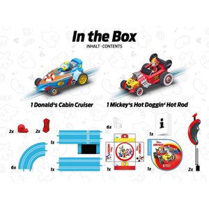 Produktbild für Autorennbahn Carrera FIRST Mickey Fun Race