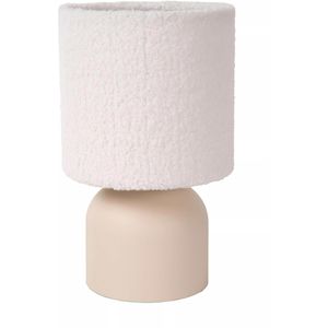 Tischlampe Lucide Woolly, weiß mit E14-Fassung