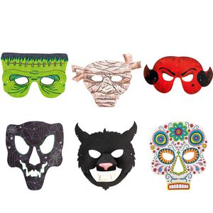 Produktbild für Bastelset Folia 23239 Kindermasken Grusel