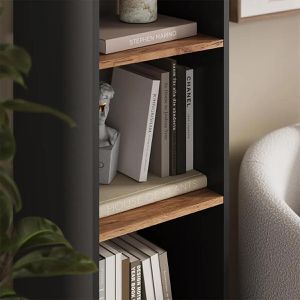 Produktbild für Bücherregal Vicco Ludus, anthrazit / eiche