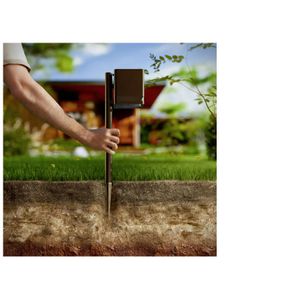 Produktbild für Wegeleuchte Philips Virona, schwarz, mit Solar