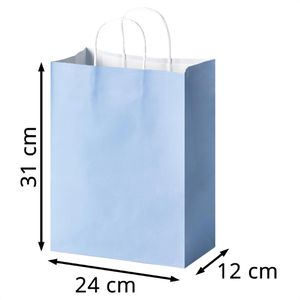 Produktbild für Papiertüten Folia Basic L, 22439, bunt