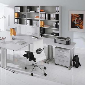 Produktbild für Rollcontainer Hammerbacher N-Serie, Holz, grau