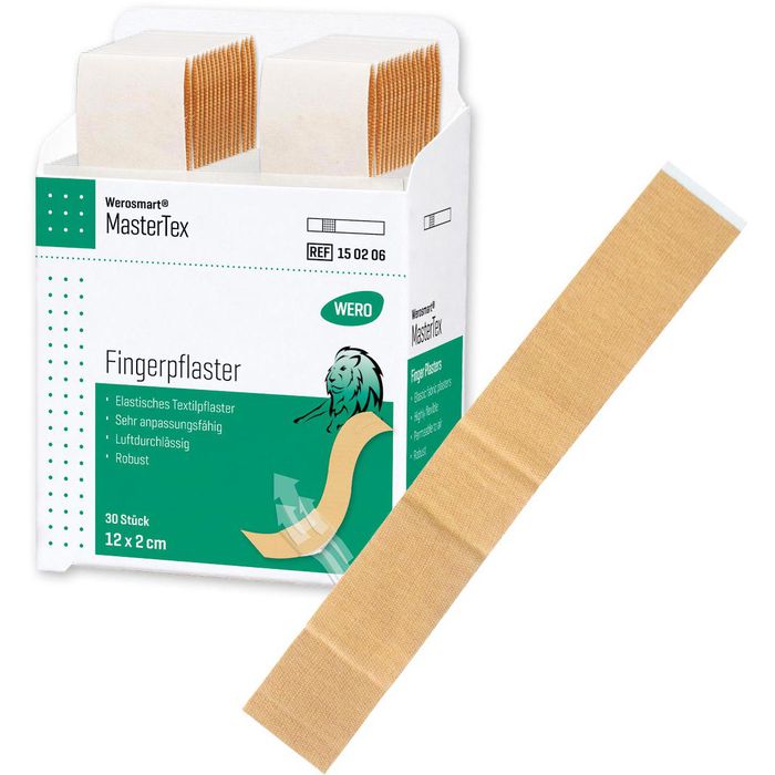 Wero Pflaster MasterTex Fingerpflaster, 30 Strips, elastisch, 12 x 2cm –  Böttcher AG