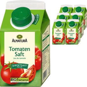 Alnatura Saft Tomatensaft, BIO, je 0,5 Liter, 6 Stück