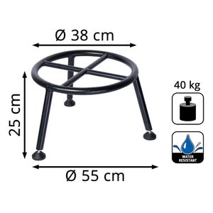 Produktbild für Blumenständer Wagner-System GH 0680, schwarz