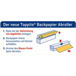 Produktbild für Backpapier Toppits auf Rolle, 38cm x 8m
