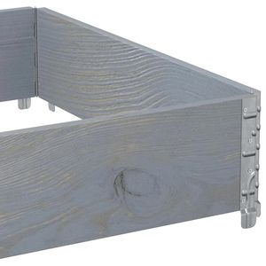 Produktbild für Palettenaufsatz vidaXL 4010273, grau, Holz