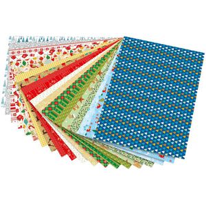Produktbild für Motivpapier Folia 47249 Weihnachten III, 24 x 34 cm
