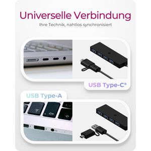 Produktbild für USB-Hub ICY-BOX IB-HUB1424-C3, schwarz