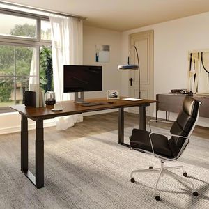 Produktbild für Schreibtischgestell FlexiSpot E7QB, schwarz, 4 Memoryspeicher