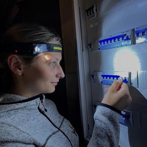 Produktbild für Stirnlampe TFA Lumatec free LED, wiederaufladbar
