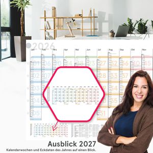 Produktbild für Plakatkalender weekview Colour Plus, Jahr 2026
