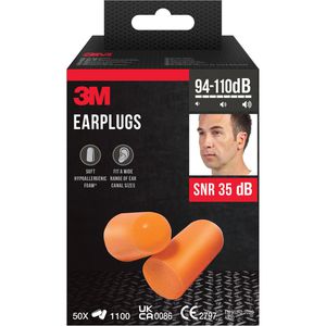 Ohrstöpsel 3M 1100, SNR 35 dB
