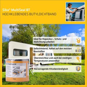 Produktbild für Dichtungsband Sika MultiSeal BT, 428268, Butylband