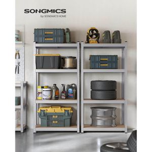 Produktbild für Schwerlastregal Songmics 4 Holzböden