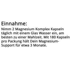 Produktbild für Magnesium gloryfeel Komplex, 180 Kapseln