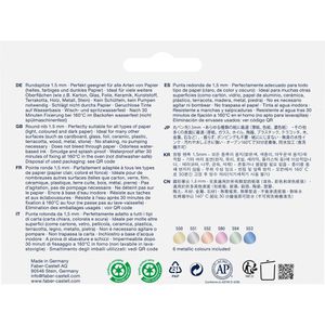 Produktbild für Metallic-Stifte Faber-Castell Creative Marker Metallic Moments