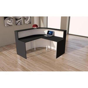 Produktbild für Empfangstheke Kerkmann Cento 2a, 3857, weiß / anthrazit