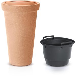 Produktbild für Übertopf Prosperplast Classic Tower, terrakotta, Ø 40 x 63 cm
