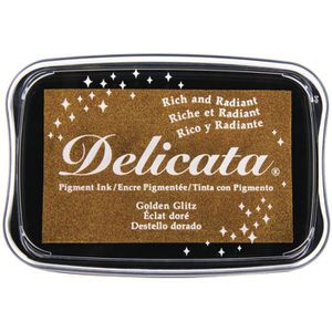 Produktbild für Stempelkissen Rayher Delicata, für Kreativprojekte, gold