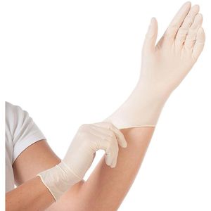 Produktbild für Einmalhandschuhe Franz-Mensch Grip, weiß, 100 Stück