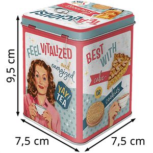 Produktbild für Teedose Nostalgic-Art Tealicious &amp; Tearrific, aus Metall