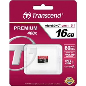 Produktbild für Micro-SD-Karte Transcend Premium TS16GUSDCU1 16GB