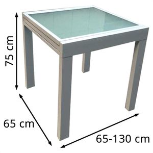 Produktbild für Gartentisch Garden-Pleasure LOLA, Glas