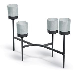 Blumenständer Prosperplast Bloomie, schwarz/beton