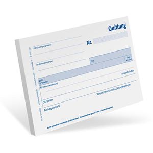 Produktbild für Quittungsblock notizblock24 121901020, A6 quer, ohne MwSt.