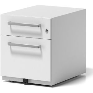 Produktbild für Rollcontainer Bisley Note, aus Metall, weiß