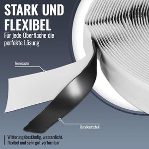 Produktbild für Dichtungsband Poppstar 1009887 doppelseitiges Butylband