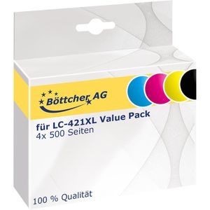 Produktbild für Tinte Böttcher-AG für Brother LC-421XL Value Pack