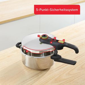 Produktbild für Schnellkochtopf Tefal Secure Trendy P25804, 4 Liter
