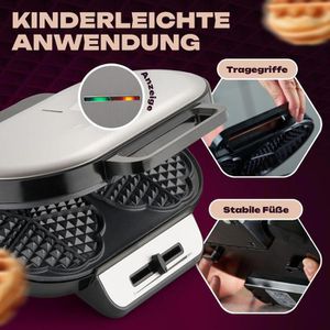 Produktbild für Waffeleisen Clatronic WA 3745, 1200 Watt