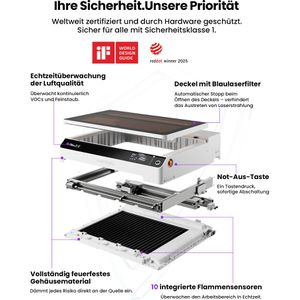 Produktbild für Graviermaschine Aliencell X1, LK1, 610 x 465mm