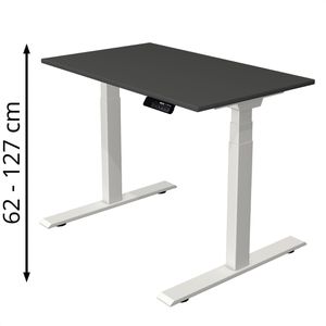 Produktbild für Schreibtisch Kerkmann Move 1 stable, anthrazit / weiß