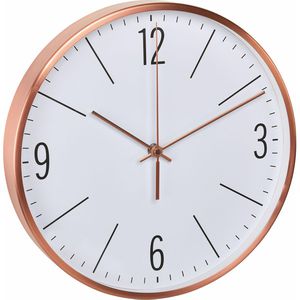 Wanduhr TFA 60.3534.51, Metall, analog, Funkuhr