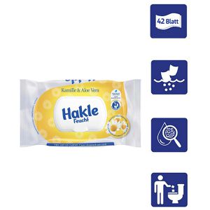 Produktbild für Feuchtes-Toilettenpapier Hakle Feucht, Kamille &amp; Aloe Vera