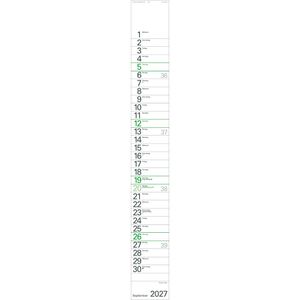 Produktbild für Streifenkalender Korsch Grün Recycling Edition Natur XXL