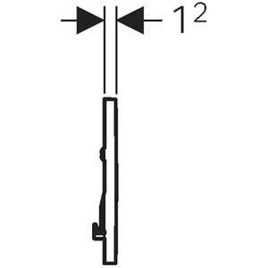 Produktbild für Betätigungsplatte Geberit Sigma10, aus Kunststoff, für WC