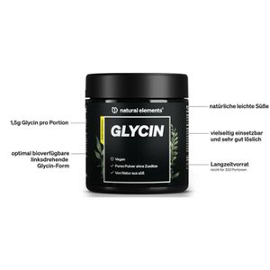 Produktbild für Aminosäuren natural-elements L-Glycin, Getränkepulver