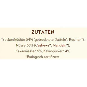 Produktbild für Fruchtriegel Raw-Bite Rohkost OfficeBox Cacao, BIO
