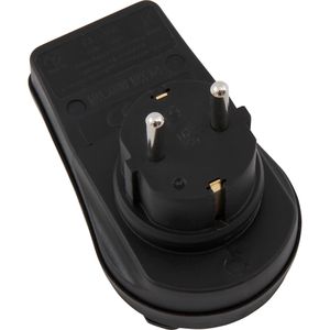 Produktbild für Steckdosenadapter McPower schwarz, mit Schalter