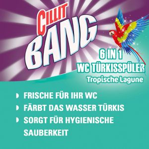 Produktbild für WC-Duftspüler Cillit-Bang 6 in 1, Tropical Lagune